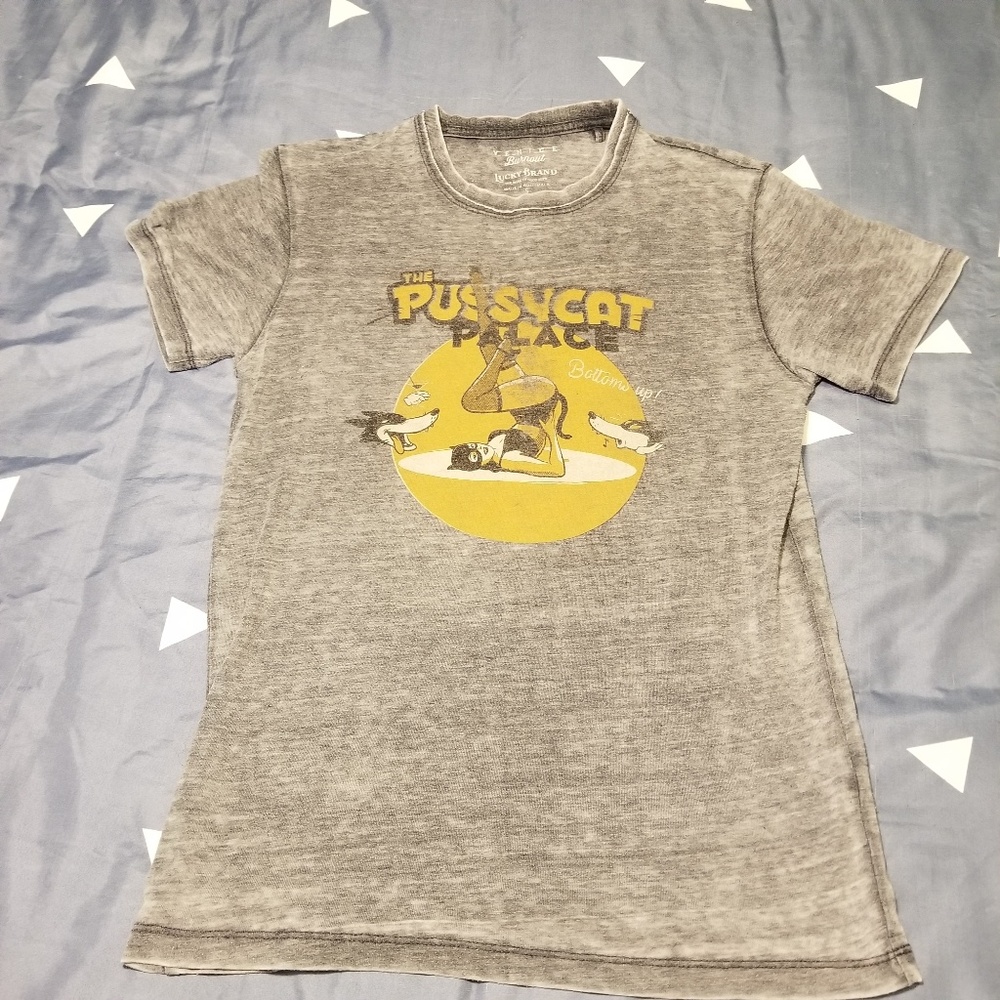 Lucky Brand Pussycat Palace Distressed Tee